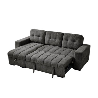 Palermo Grey Fabric Universal Sofabed Storage Corner Sofa
