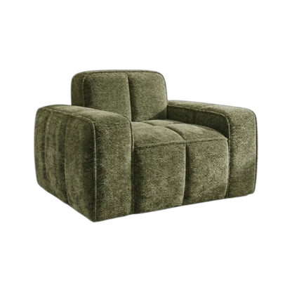 Paris Olive Green Fabric Armchair
