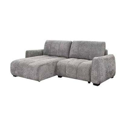Portland Sofabed Grey Fabric Universal Storage Corner Sofa