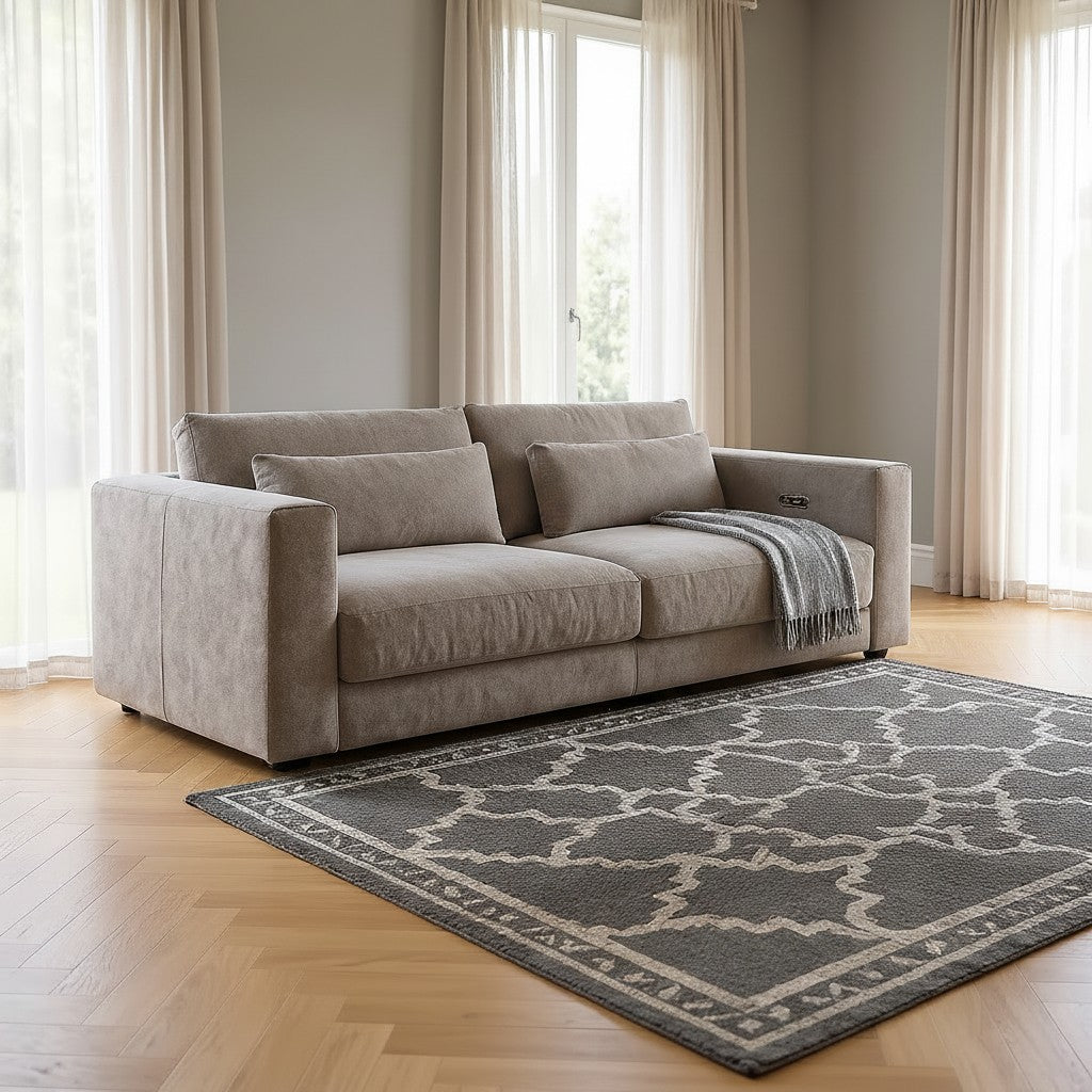 Prescott Sofabed Electric Beige Fabric Sofa