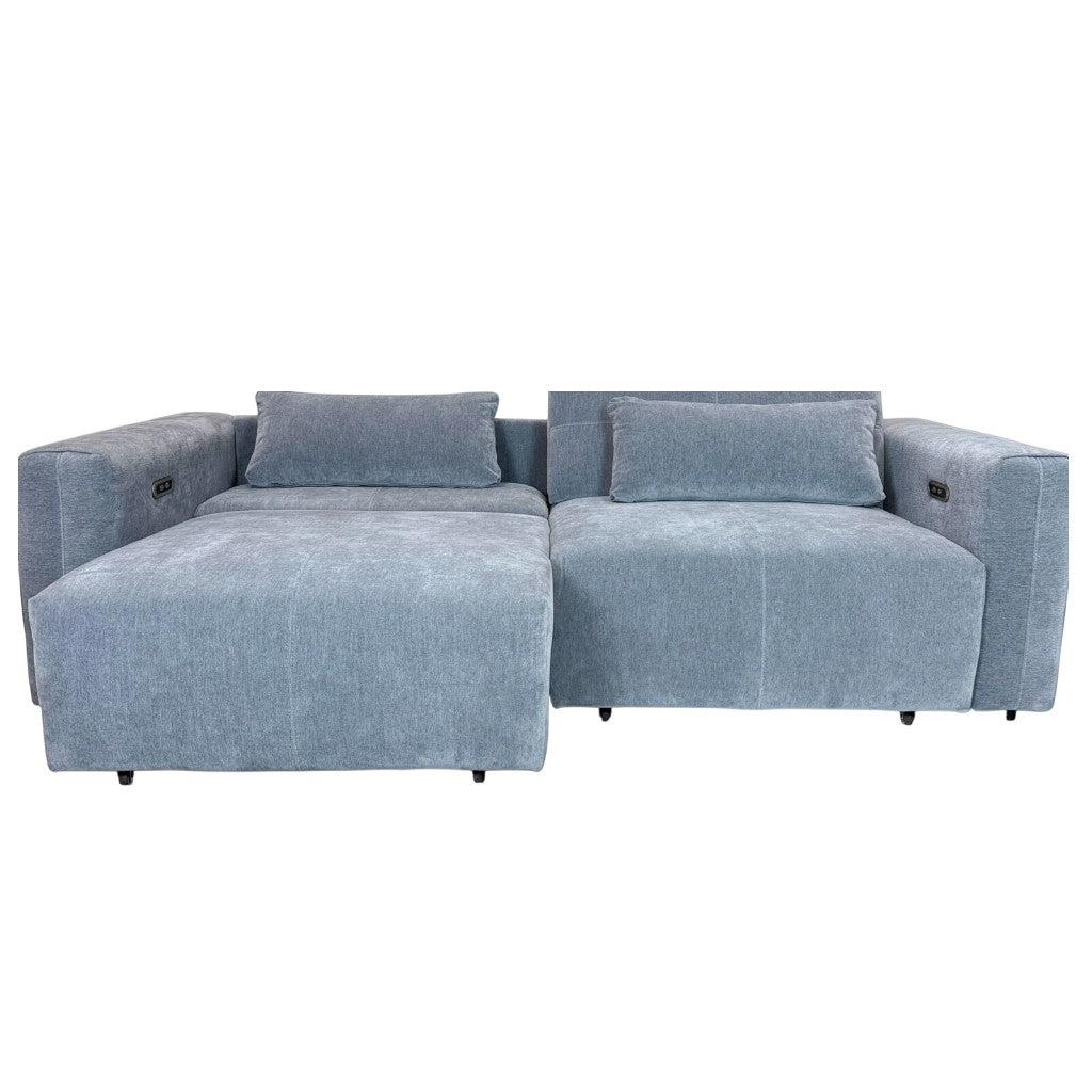 Prescott Sofabed Electric Grey Fabric Sofa