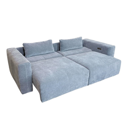 Prescott Sofabed Electric Grey Fabric Sofa