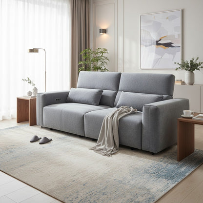 Prescott Sofabed Electric Grey Fabric Sofa