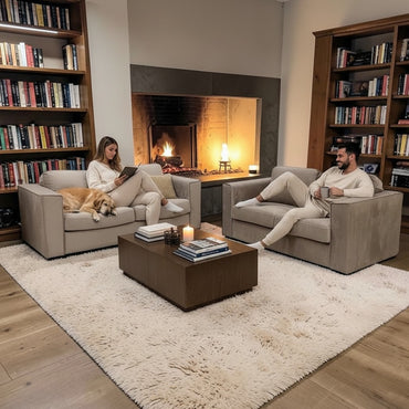 Hudson 3+2 Seater Sofa With Fixed Back Cushion In Steel Grey Velvet