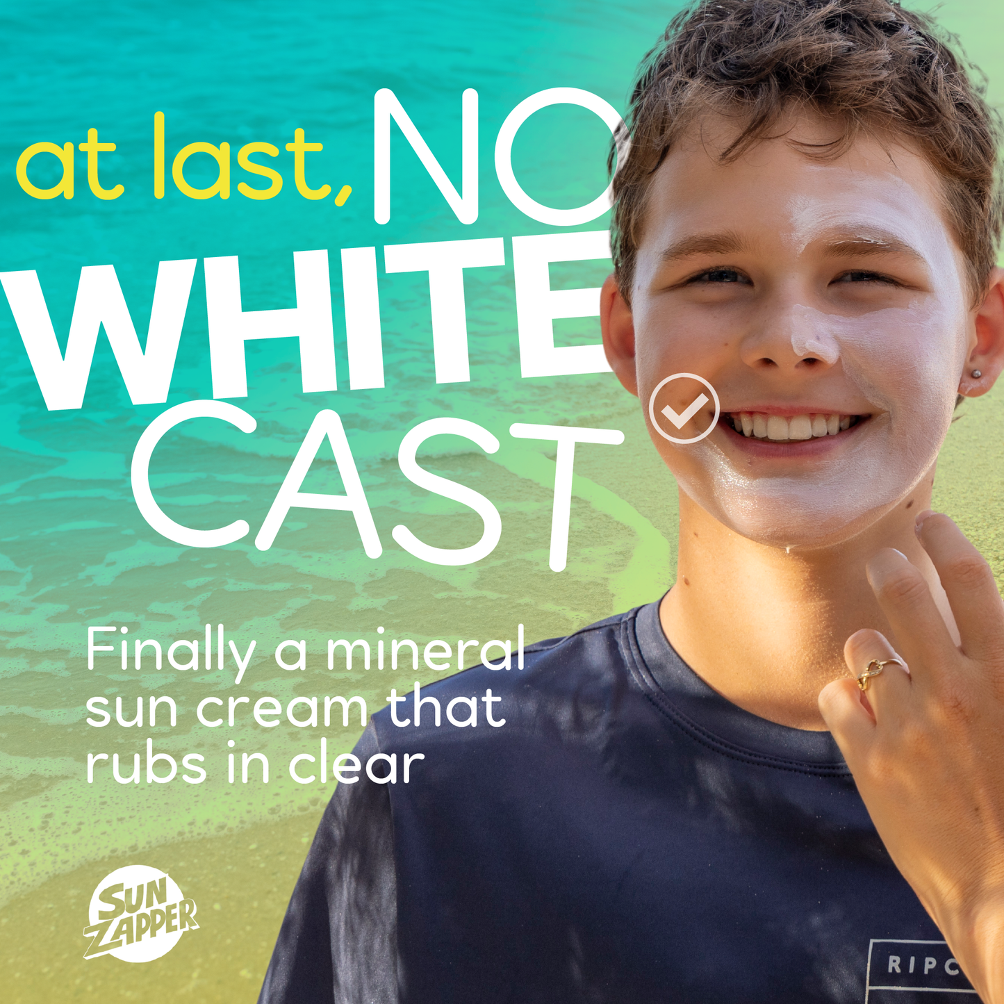 Pure Zinc Natural Sun Cream SPF 50 Reef Safe & Non Nano Zinc Oxide Sunscreen