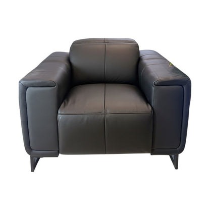 Richmond Electric Recliner Black Leather Armchair