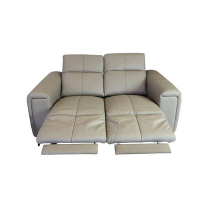 Richmond Electric Recliner Grey Leather 3+2 Sofa Suite