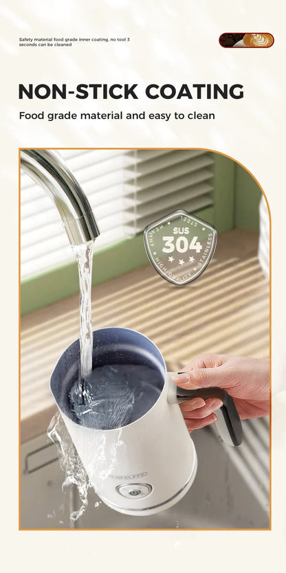 Automatic Milk Frother - Electric Foamer Hot Cold Cappuccino Maker Chocolate Mixer Warmer