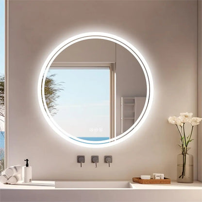 Smart Touch LED Bathroom Vanity Mirror Anti-Fog with Brighter Lights