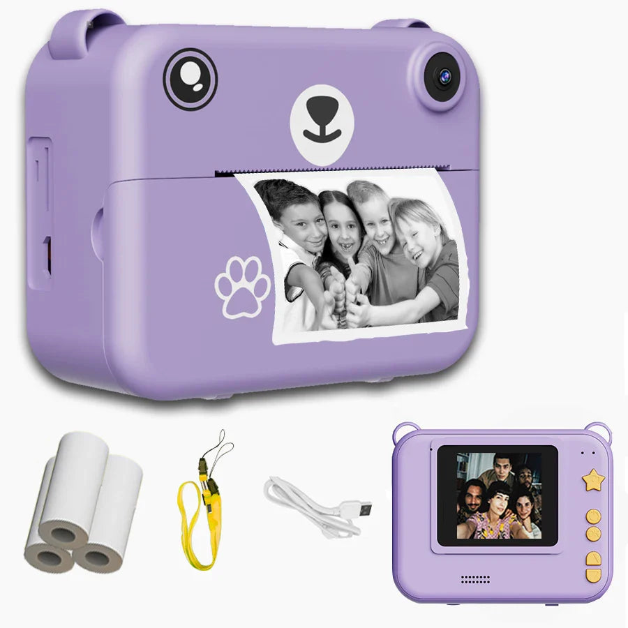 Digital Camera Instant Print Photo 1080P HD Video Recorder