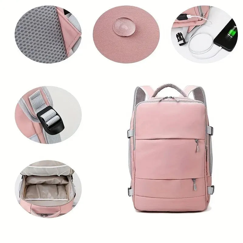 Women's Multifunction Backpack with Multilayer Storage