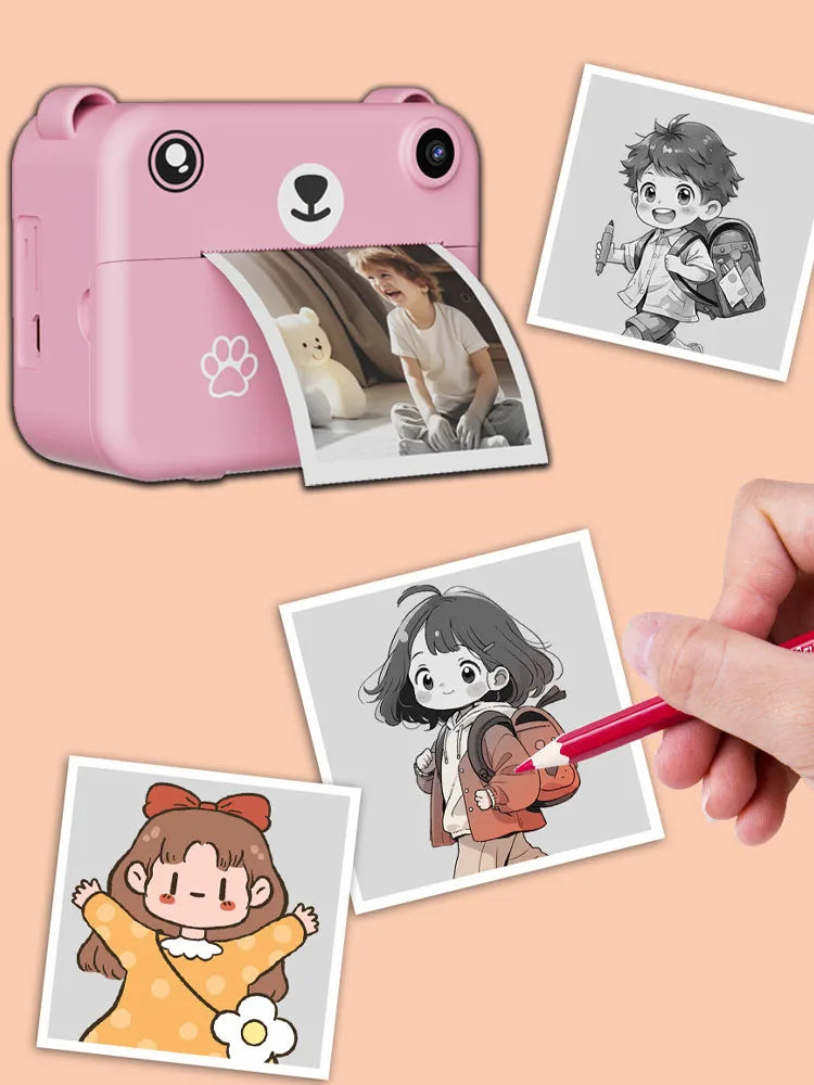 Digital Camera Instant Print Photo 1080P HD Video Recorder