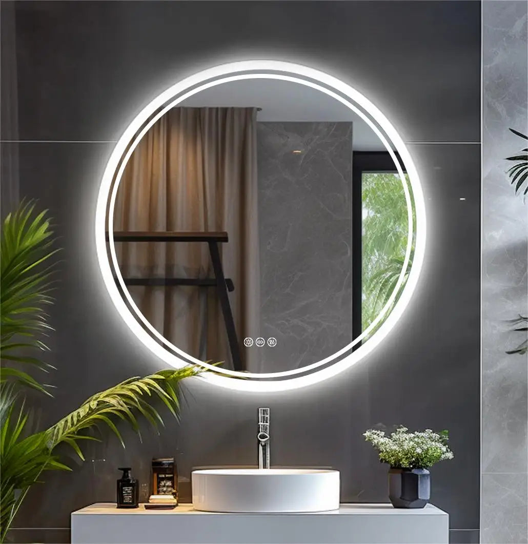 Smart Touch LED Bathroom Vanity Mirror Anti-Fog with Brighter Lights