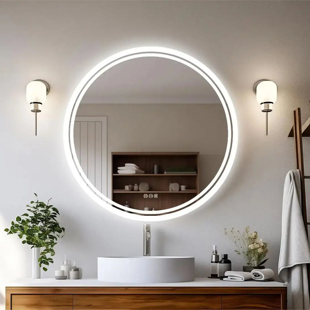 Smart Touch LED Bathroom Vanity Mirror Anti-Fog with Brighter Lights