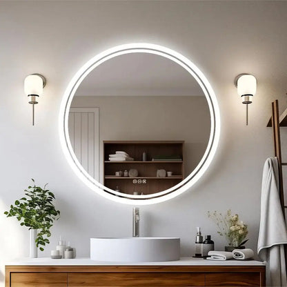 Smart Touch LED Bathroom Vanity Mirror Anti-Fog with Brighter Lights