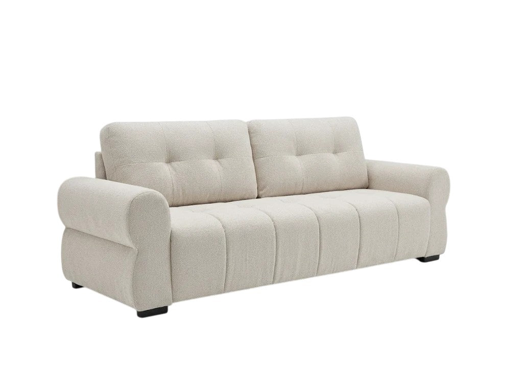 San Marino Beige Fabric 3 Seater Sofa