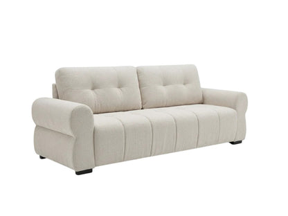 San Marino Beige Fabric 3 Seater Sofa