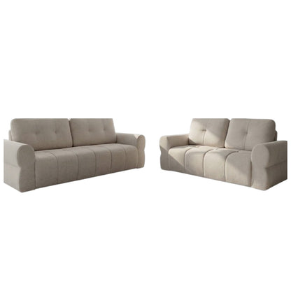 San Marino Beige Fabric 3+2 Sofa Suite
