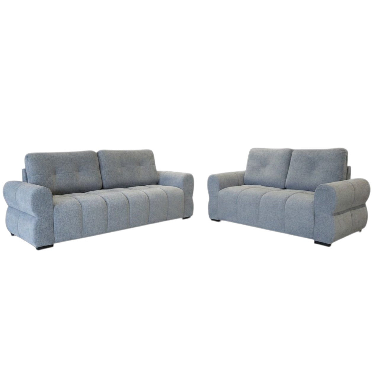 San Marino Grey Fabric 3+2 Sofa Suite