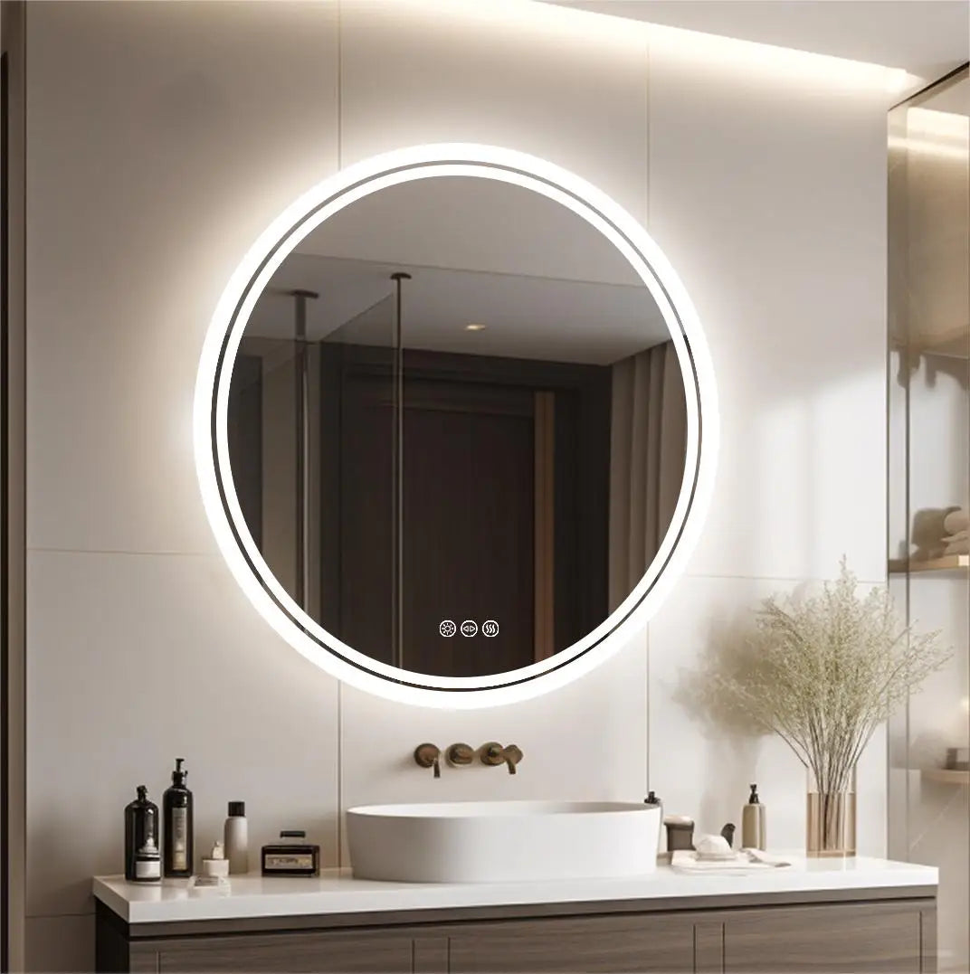 Smart Touch LED Bathroom Vanity Mirror Anti-Fog with Brighter Lights