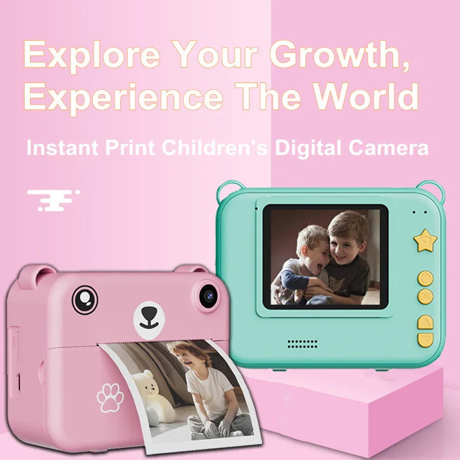 Digital Camera Instant Print Photo 1080P HD Video Recorder