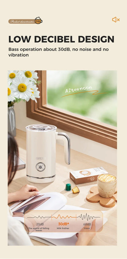 Automatic Milk Frother - Electric Foamer Hot Cold Cappuccino Maker Chocolate Mixer Warmer