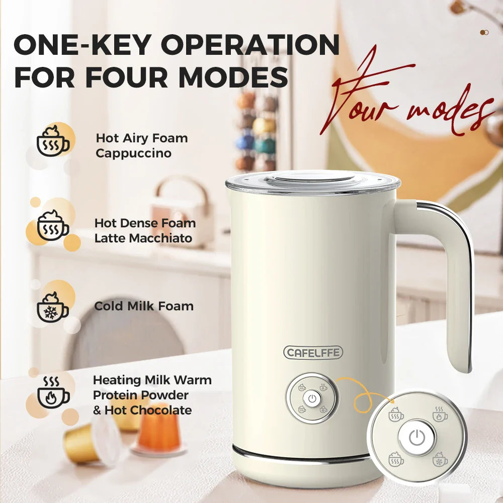 Automatic Milk Frother - Electric Foamer Hot Cold Cappuccino Maker Chocolate Mixer Warmer