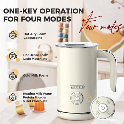 Automatic Milk Frother - Electric Foamer Hot Cold Cappuccino Maker Chocolate Mixer Warmer
