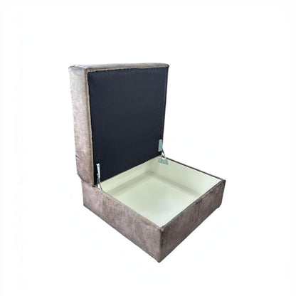 Serena Brown Fabric Storage Footstool