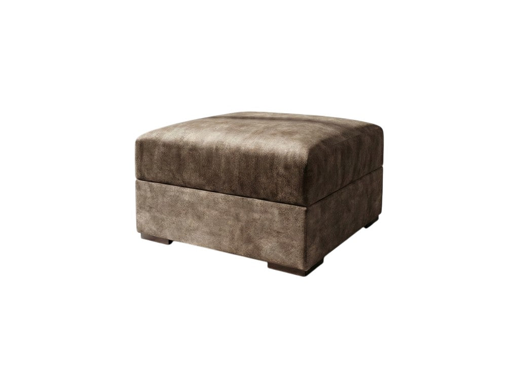 Serena Brown Fabric Storage Footstool