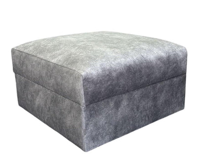 Serena Grey Fabric Storage Footstool