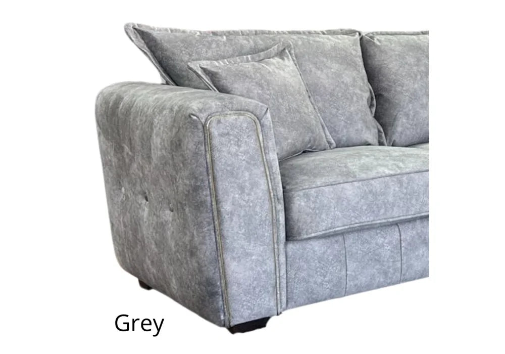 Serena Grey Fabric 2 Seater Sofa