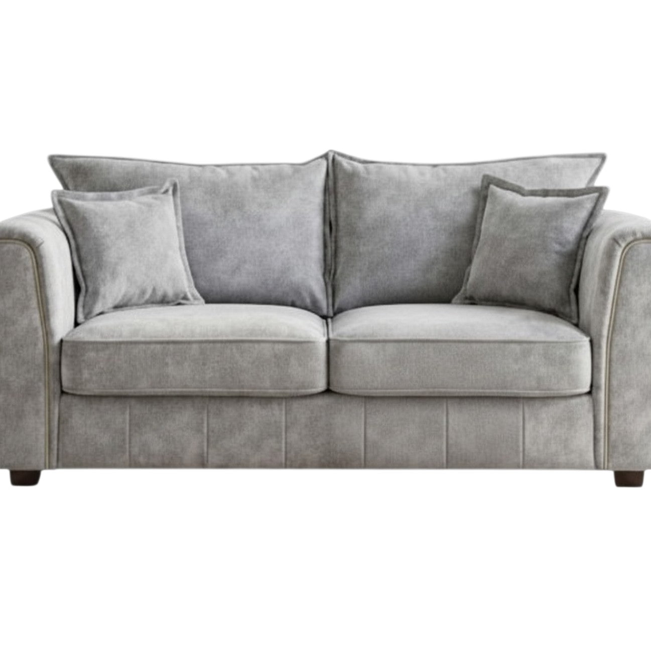 Serena Grey Fabric 2 Seater Sofa