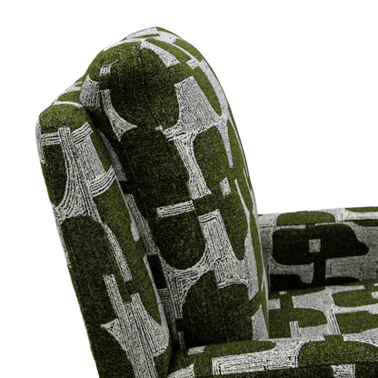 Seville Electric Reclining Green Fabric Armchair