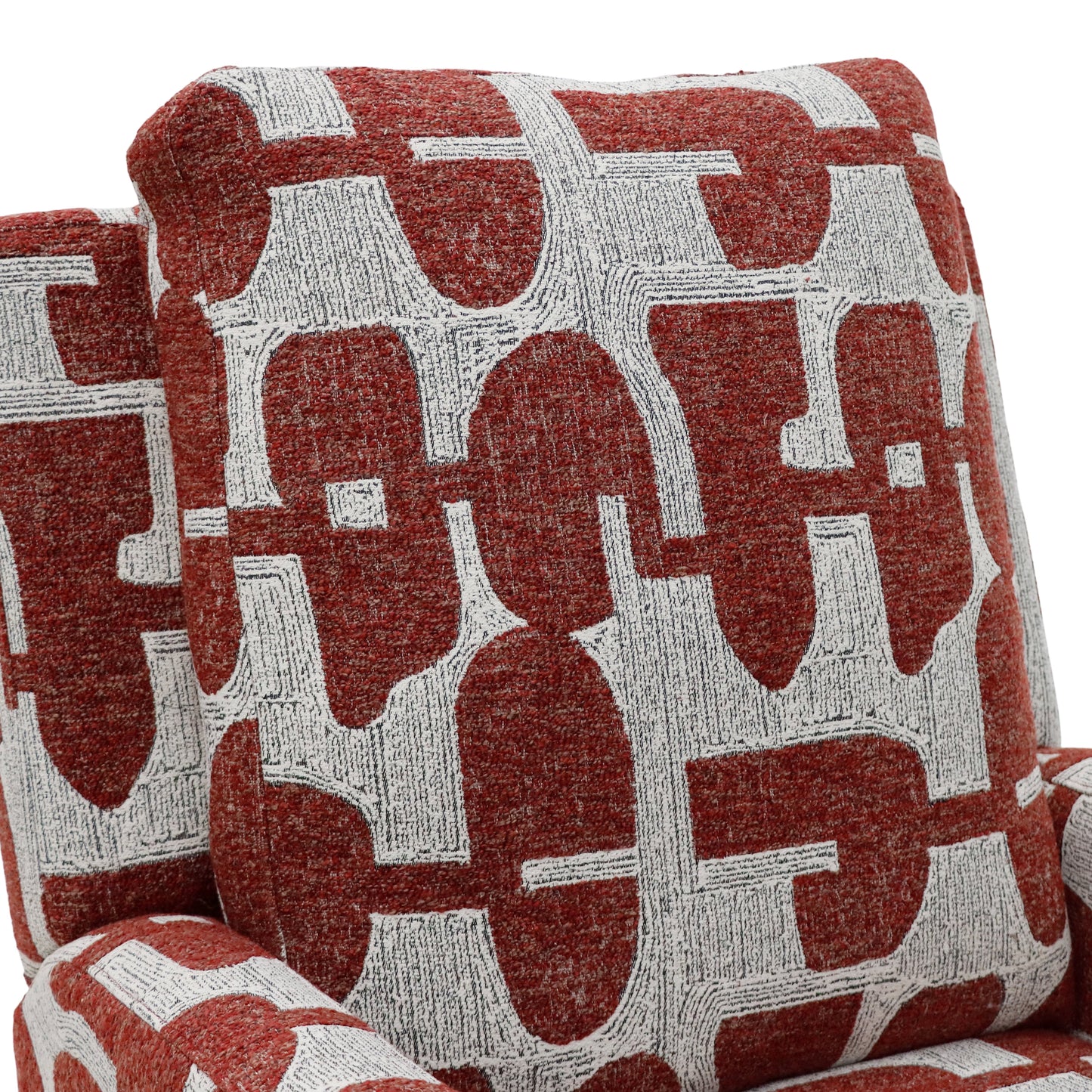 Seville Electric Reclining Red Fabric Armchair