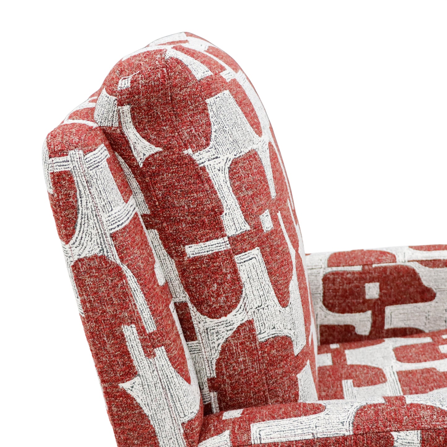 Seville Electric Reclining Red Fabric Armchair