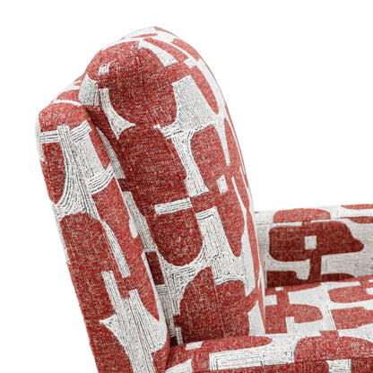 Seville Electric Reclining Red Fabric Armchair