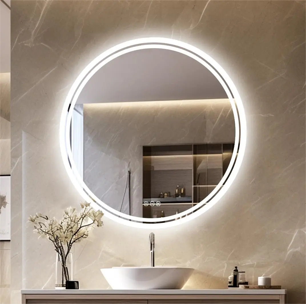 Smart Touch LED Bathroom Vanity Mirror Anti-Fog with Brighter Lights
