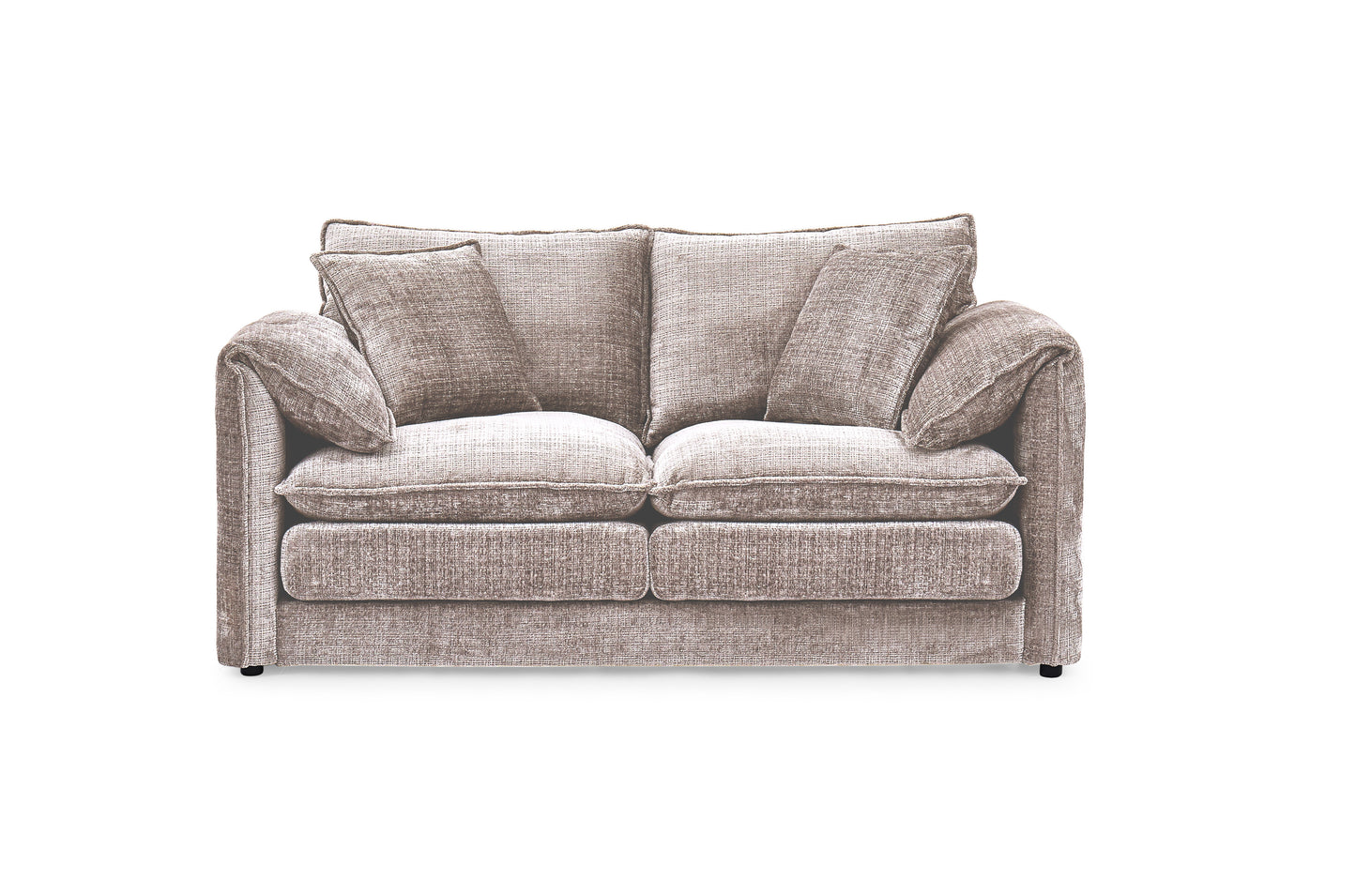 Solaya Beige Fabric 2 Seater Sofa