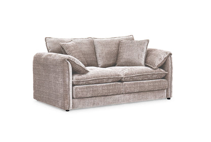 Solaya Beige Fabric 2 Seater Sofa