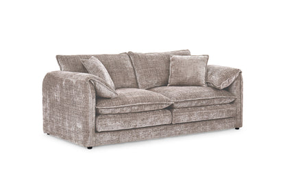 Solaya Beige Fabric 3 Seater Sofa