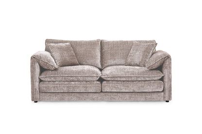 Solaya Beige Fabric 3 Seater Sofa