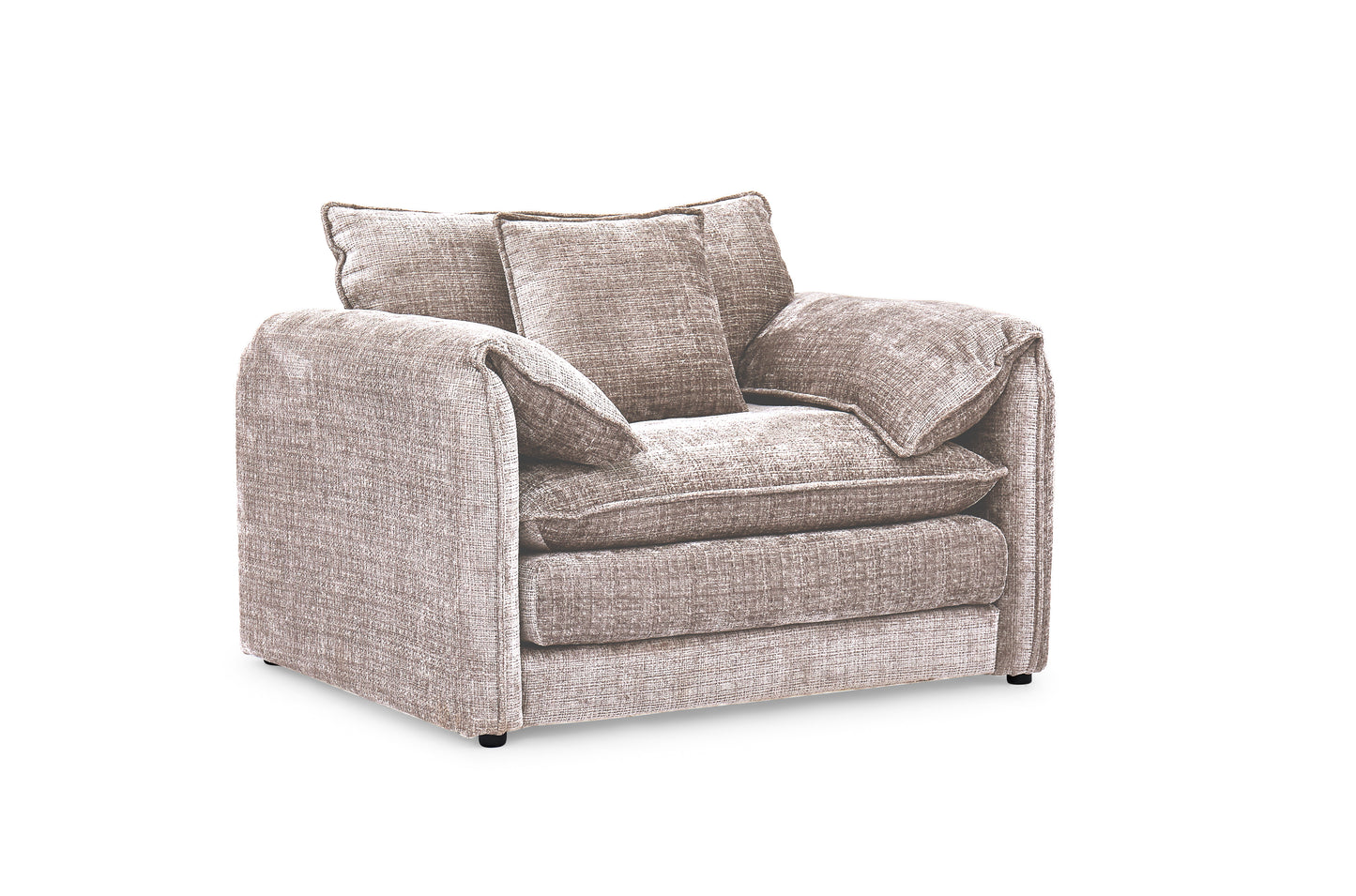 Solaya Beige Fabric Armchair