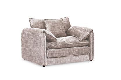 Solaya Beige Fabric Armchair