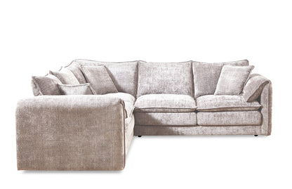 Solaya Beige Fabric Large Corner Sofa