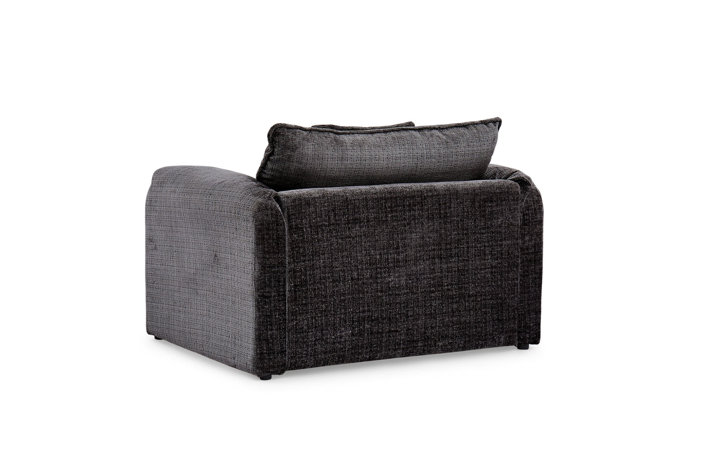 Solaya Black Fabric Armchair