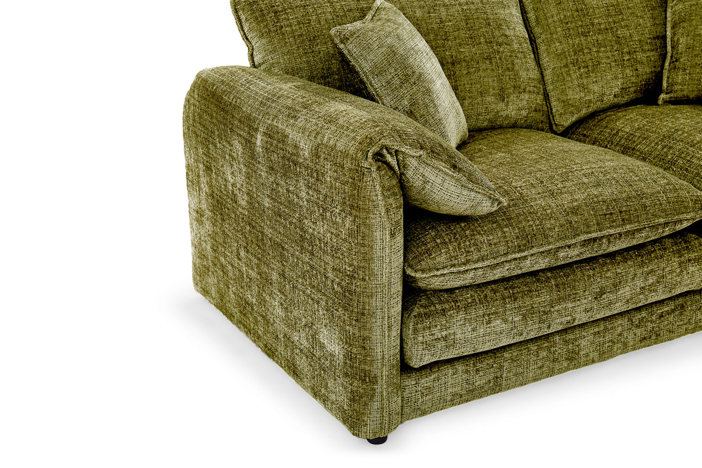 Solaya Green Fabric 2 Seater Sofa