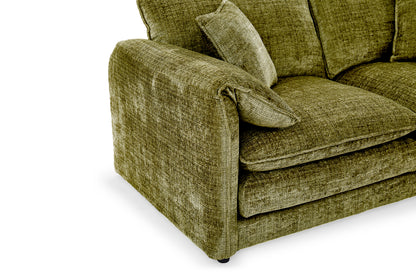 Solaya Green Fabric 2 Seater Sofa