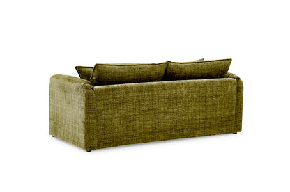 Solaya Green Fabric 3 Seater Sofa