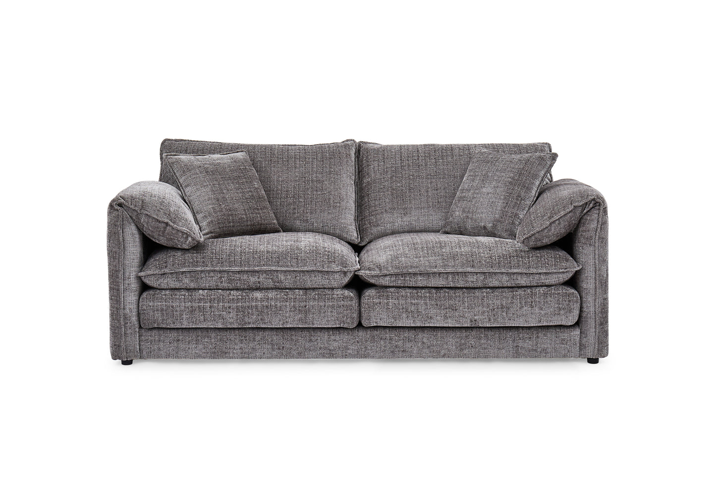 Solaya Grey Fabric 3 Seater Sofa